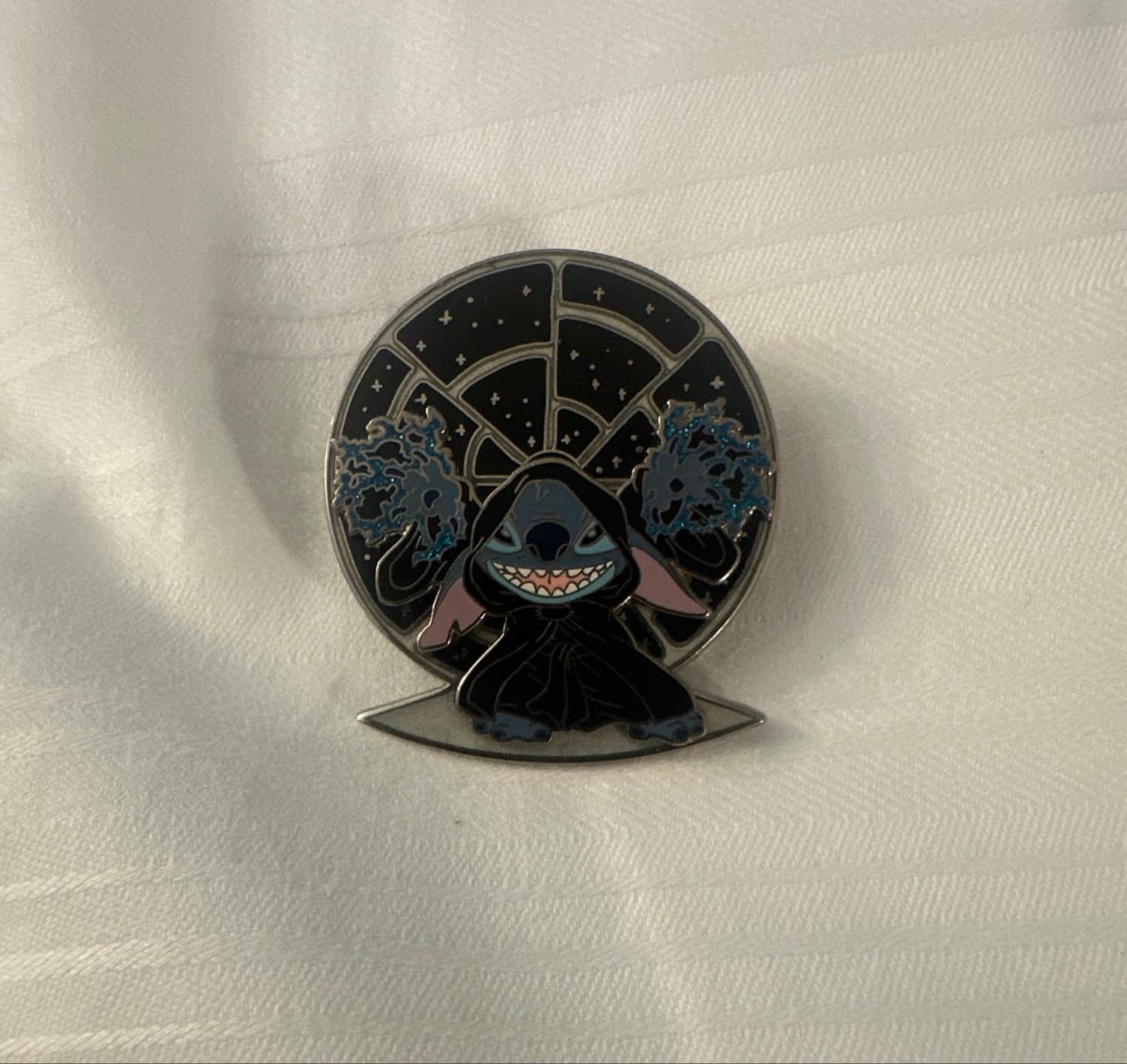 Stitch as Emperor Palpatine - Blue Lightning front