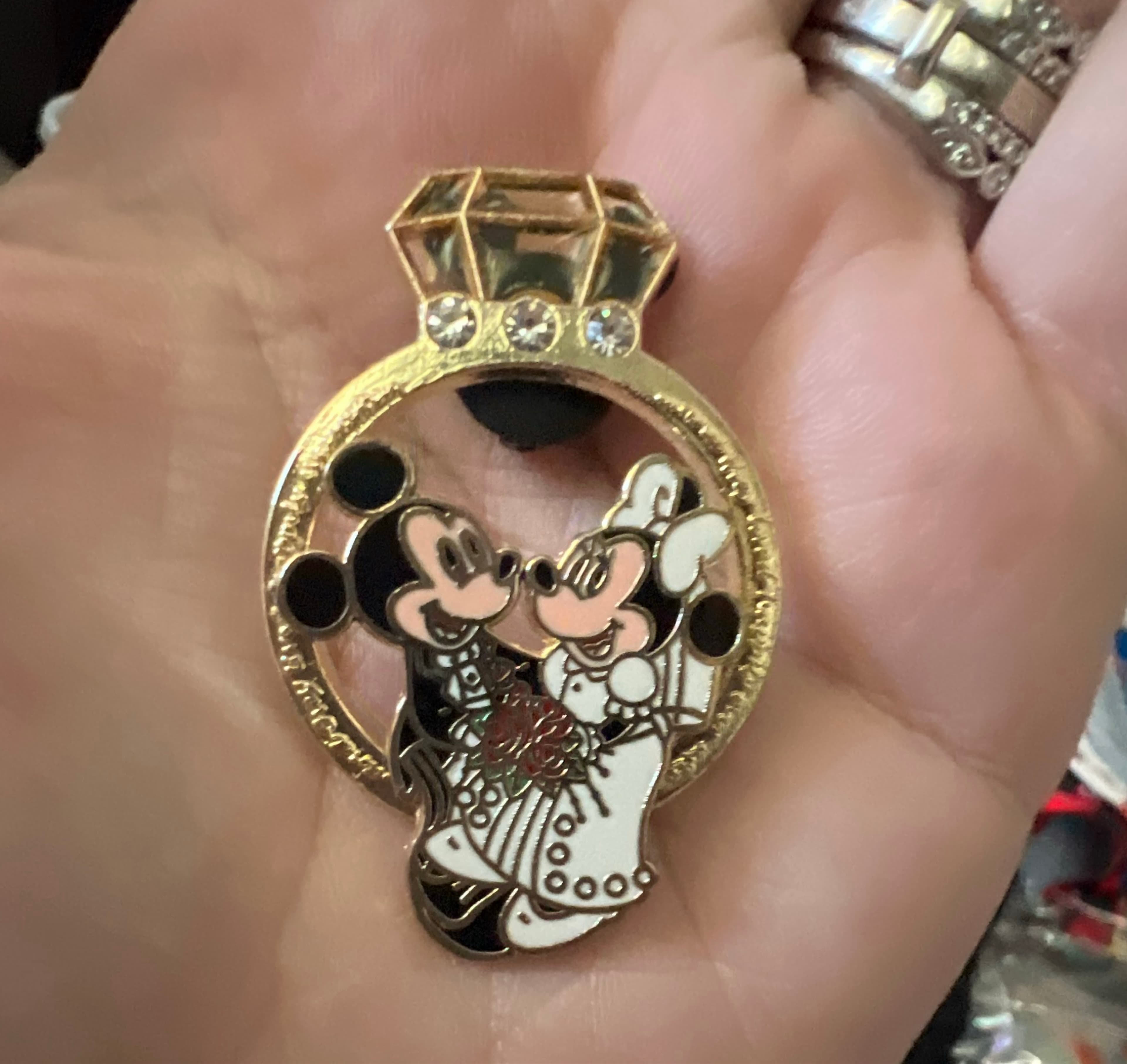 Mickey & Minnie Happily Ever After Diamond Ring front