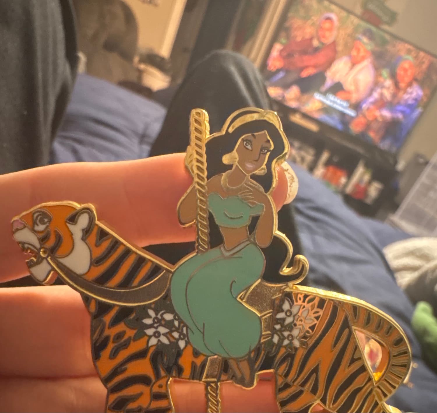 Jasmine on Rajah fantasy pin front