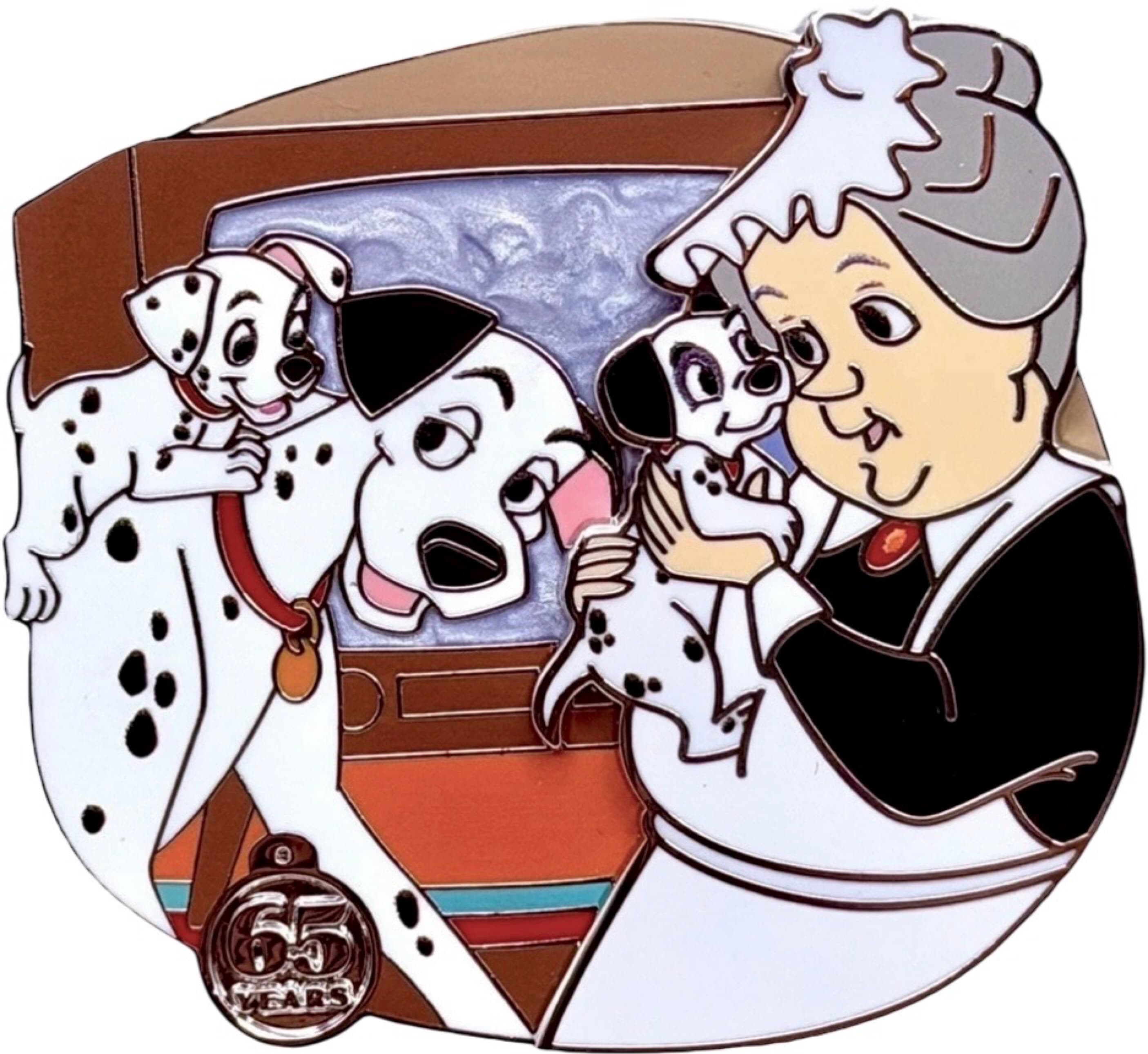 Nanny, Pongo, and Puppies front