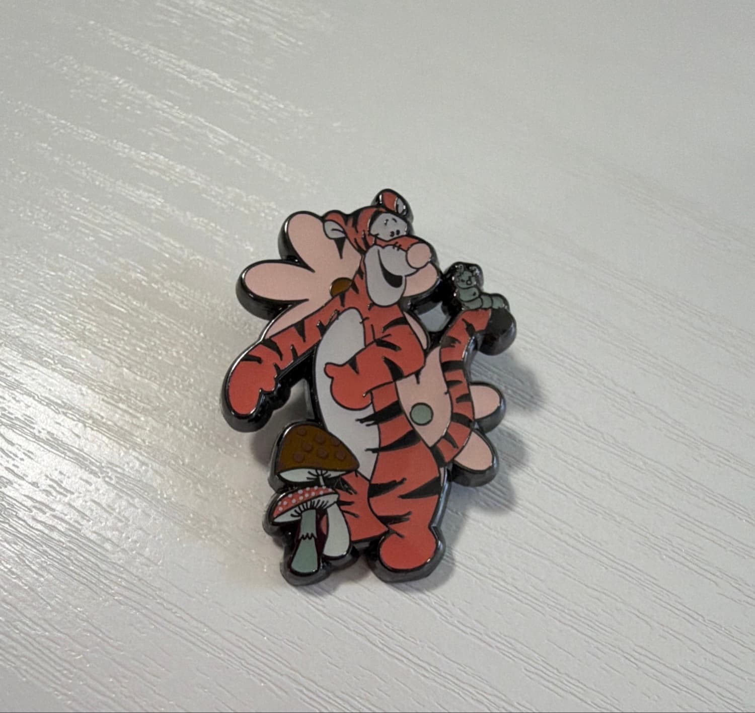 Tigger with Mushrooms and Flowers front