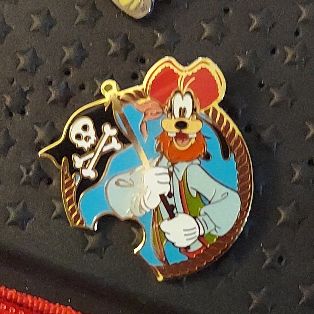 Pirates of the Caribbean - 3D Red Beard Goofy Pin with Hairy Leg front