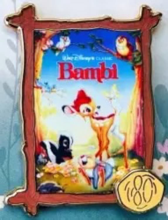 Bambi 80th Anniversary - Movie Poster Pin front