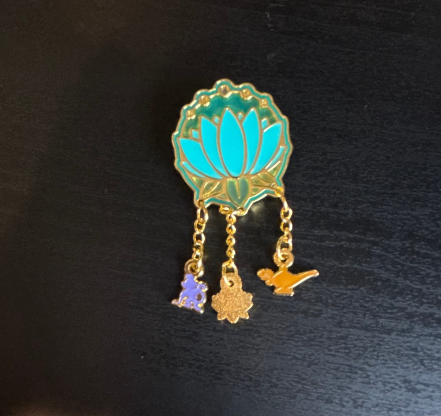 Jasmine - Disney Loungefly Princess Stained Glass Dangling Charms Blind Box Pin front