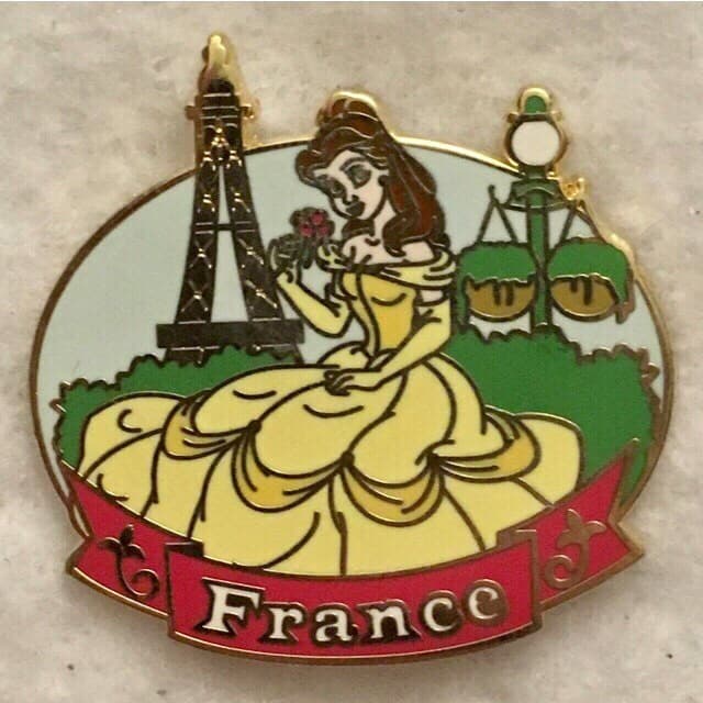 Epcot World Showcase - Belle at France Pavilion front