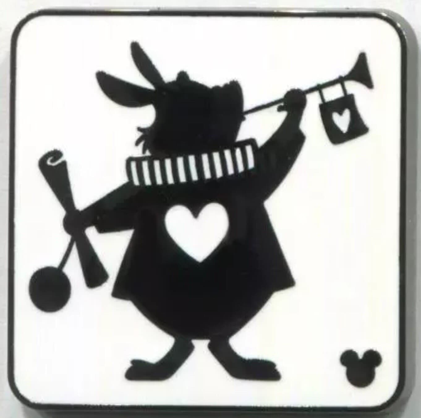 Hidden Mickey 2018 WDW - Alice in Wonderland Cards - The White Rabbit front