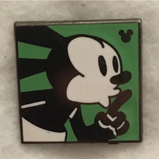 Hidden Mickey 2014 DLR - Oswald - Shushing front