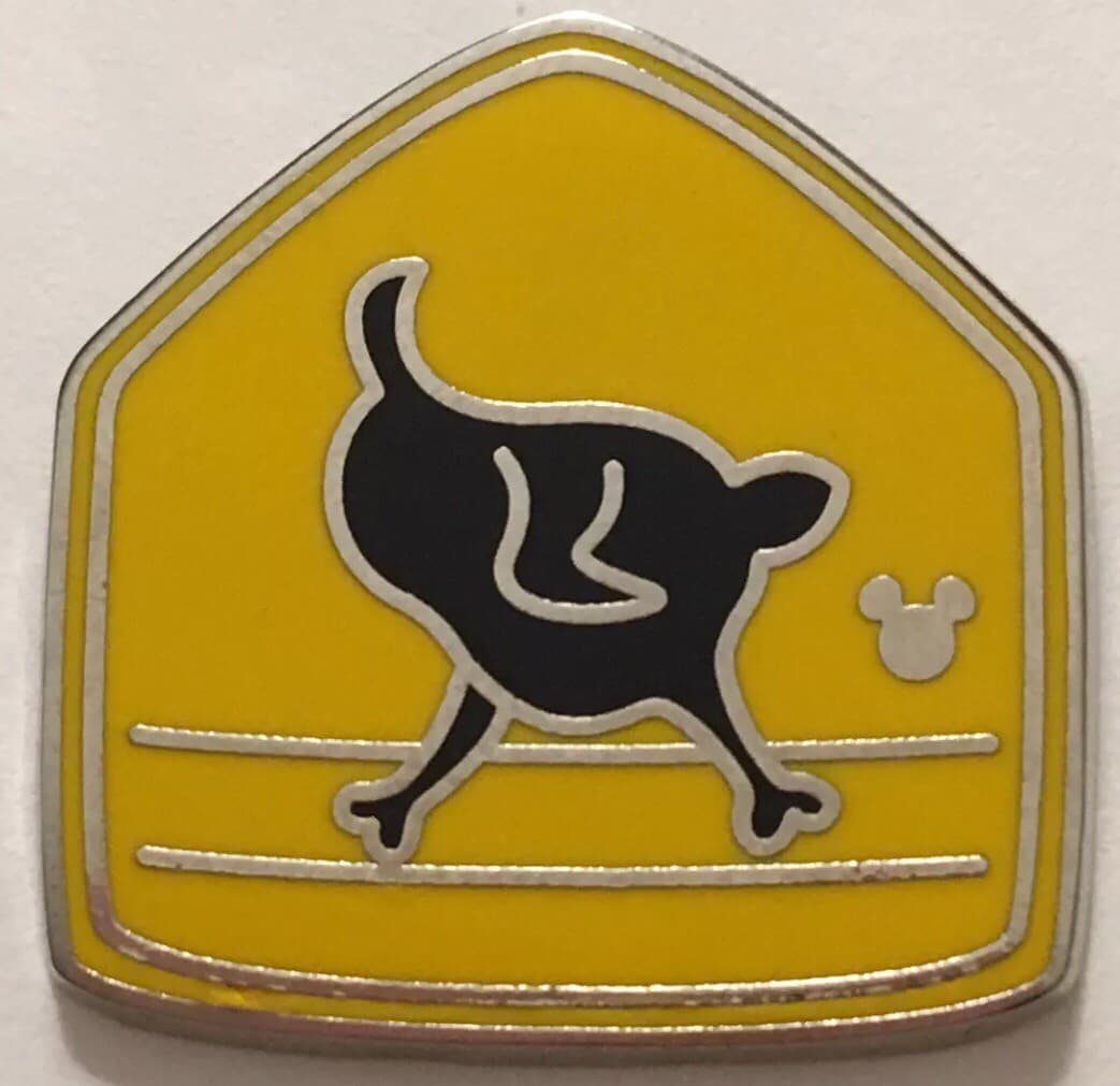 Hidden Mickey 2018 DLR - Toontown Signs - Chicken Crossing the Road front