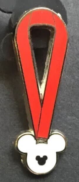 Hidden Mickey 2010 WDW - Lanyards - Red front