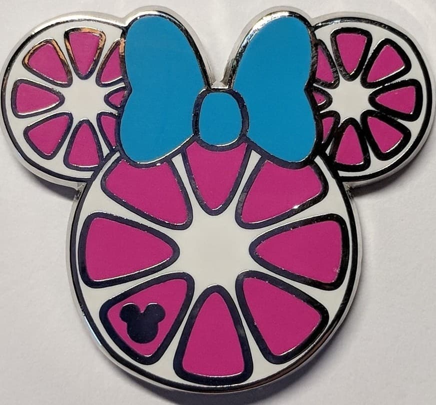 Hidden Mickey 2017 DLR - Minnie Fruits - Pink Grapefruit Completer front