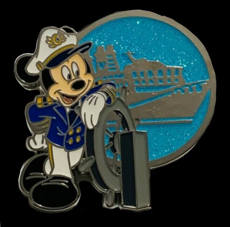 Celebrate Mickey Mouse Party Mystery Pin - DCL Ship Captain Mickey Mouse front