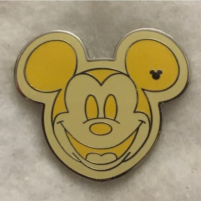 Hidden Mickey 2008 WDW - Colorful Mickeys - Yellow front