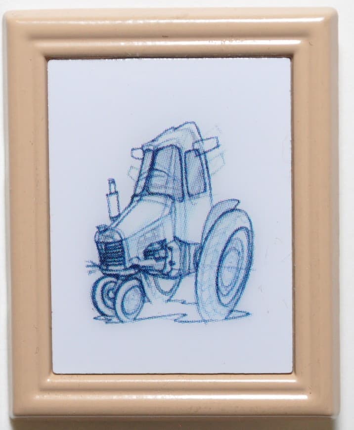 Pixar Animation Studios Framed Set - Cars - Sleeping Tractor front
