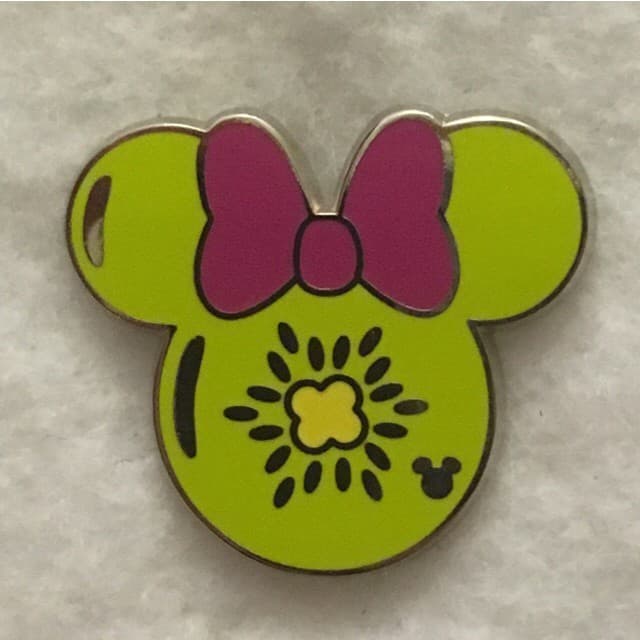 Hidden Mickey 2017 DLR - Minnie Fruits - Kiwi Slice front