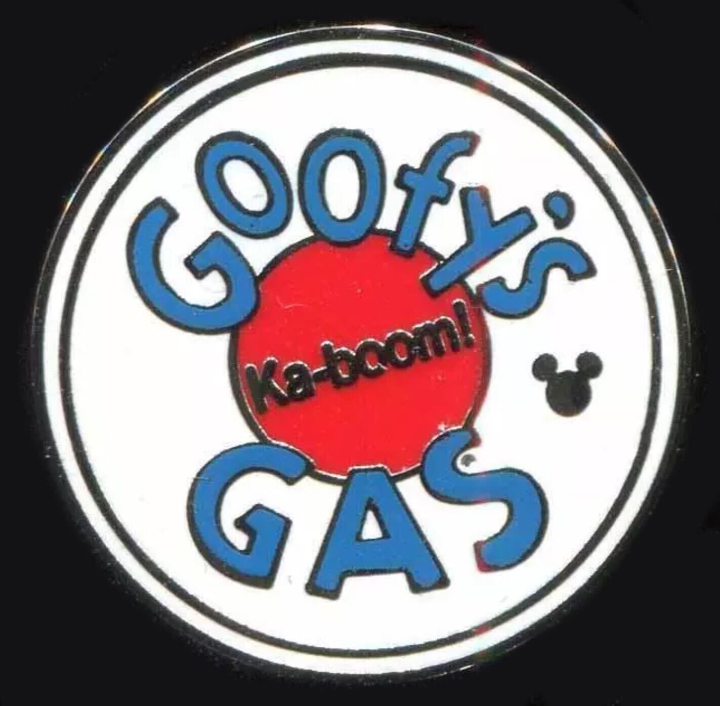 Hidden Mickey 2018 DLR - Toontown Signs - Goofy’s Gas front
