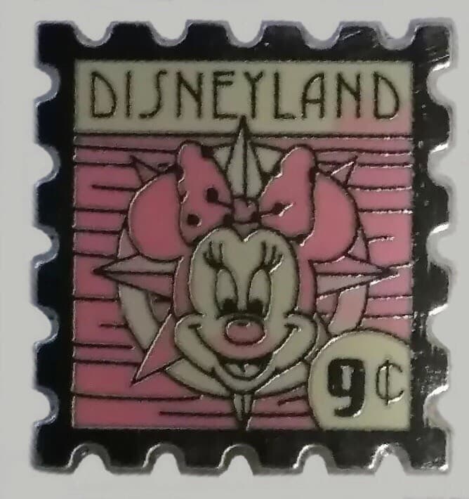 Hidden Mickey 2008 DLR - Postage Stamps - Minnie Mouse front