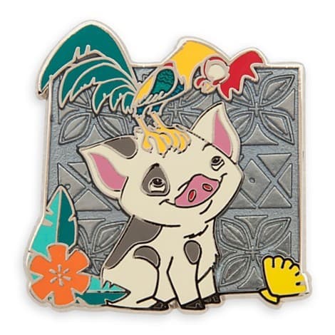 Disney Store - Moana Limited Edition Four Pin Set - Pua with Heihei ONLY front