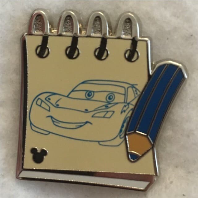 Hidden Mickey 2014 WDW - Sketch Pads - Lightning McQueen front