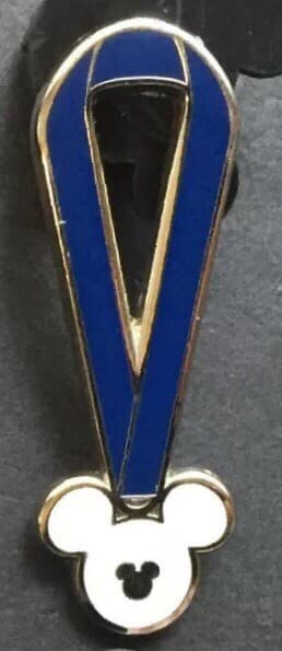 Hidden Mickey 2010 WDW - Lanyards - Blue front