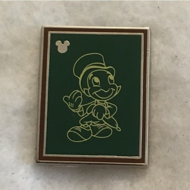Hidden Mickey 2014 DLR - Chalk Sketches - Jiminy Cricket front