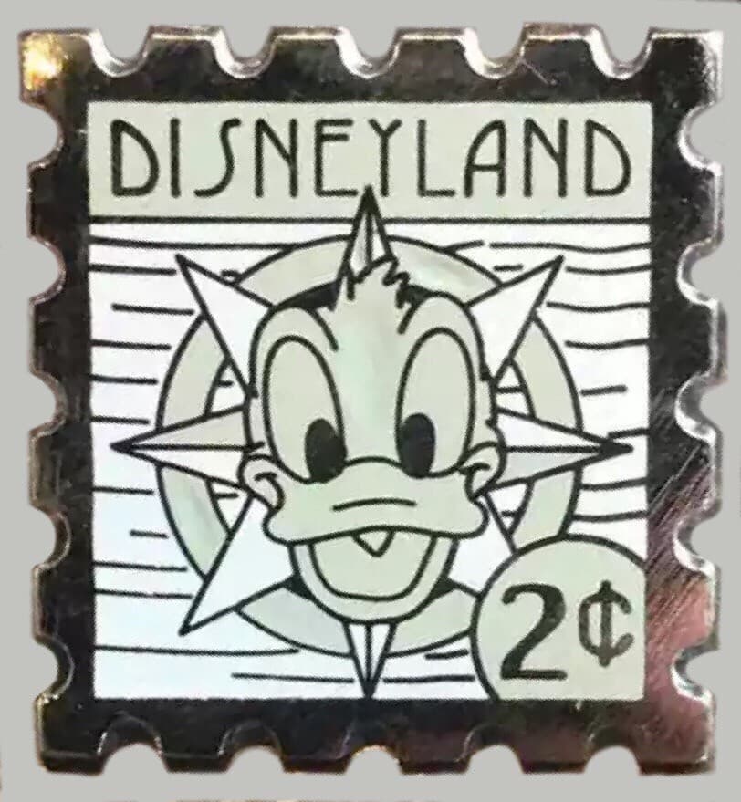 Hidden Mickey 2008 DLR - Postage Stamps - Donald Duck front