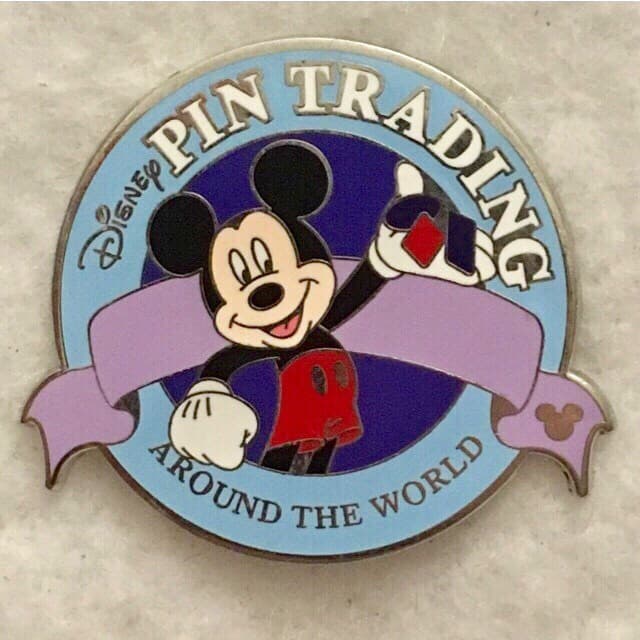 Hidden Mickey 2007 WDW - Blue Pin Trading Logo front