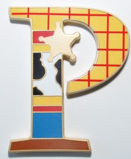 Pixar Party Letters Framed Set - P (Toy Story) front