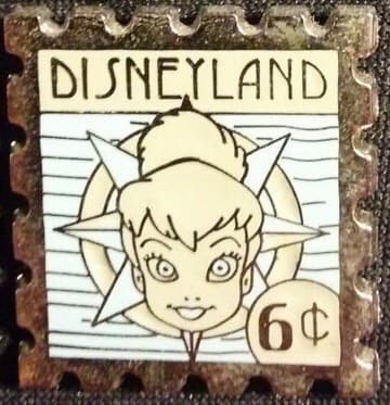 Hidden Mickey 2008 - DLR - Postage Stamps - Tinker Bell front