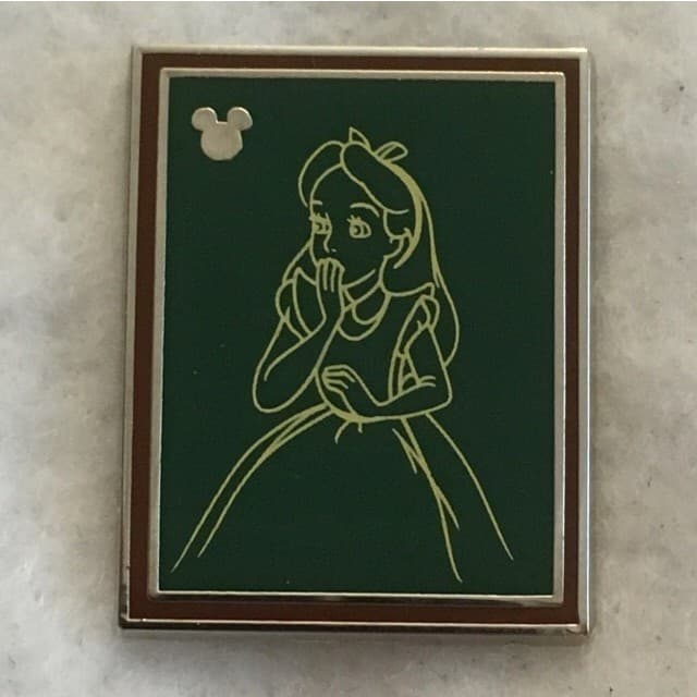 Hidden Mickey 2014 DLR - Chalk Sketches - Alice front