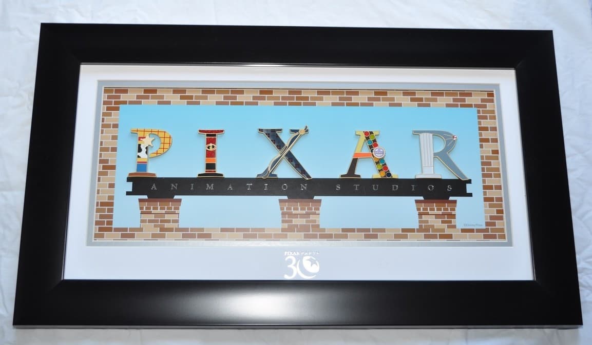 Pixar Party Letters Framed Set front