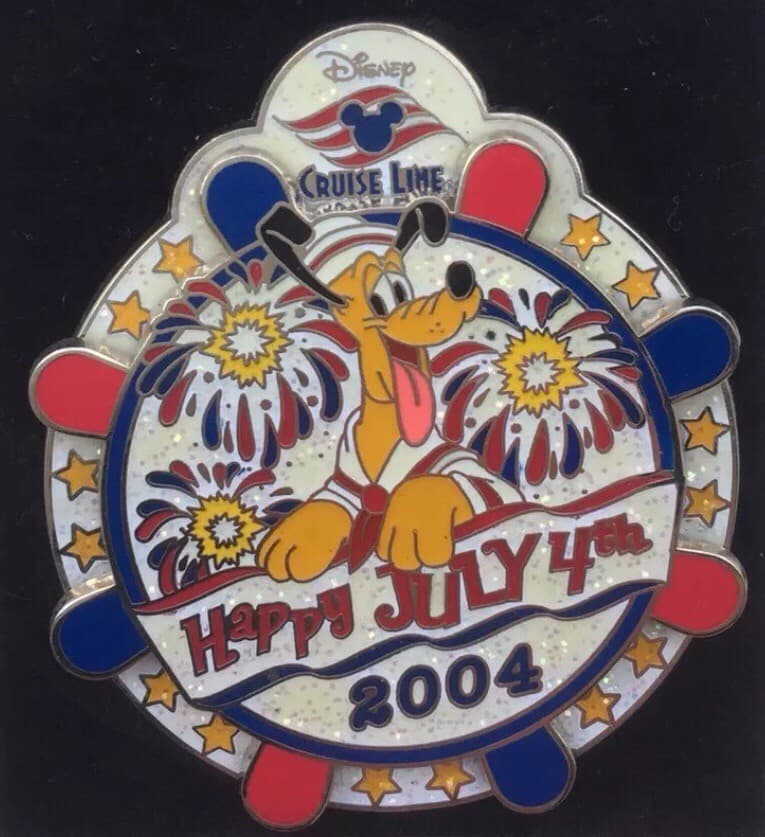 Happy July 4th 2004 - Pluto Spinner Pin front