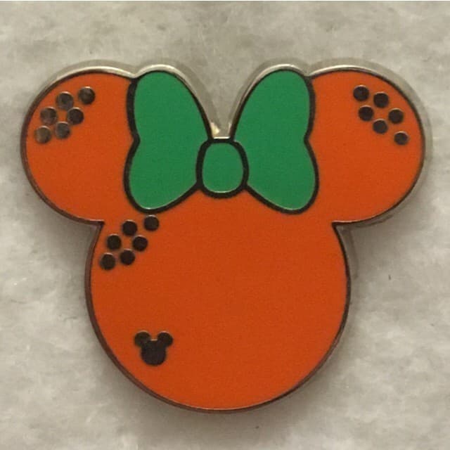 Hidden Mickey 2017 DLR - Minnie Fruits - Orange front