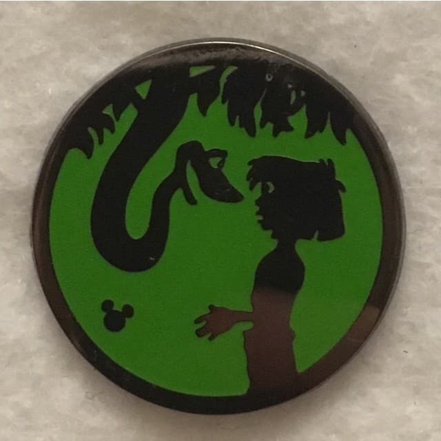 Hidden Mickey 2015 DLR - Silhouettes - Mowgli & Kaa front