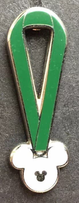 Hidden Mickey 2010 WDW - Lanyards - Green Completer front