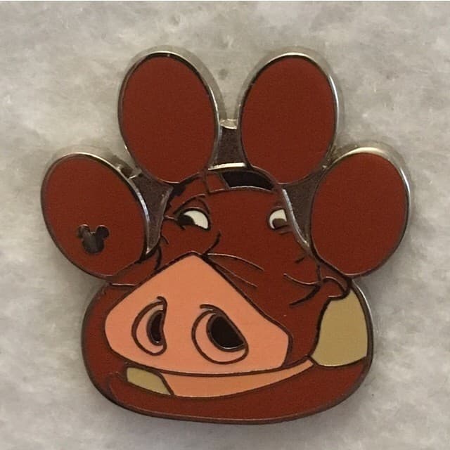 Hidden Mickey 2017 WDW - Paws - Pumbaa front