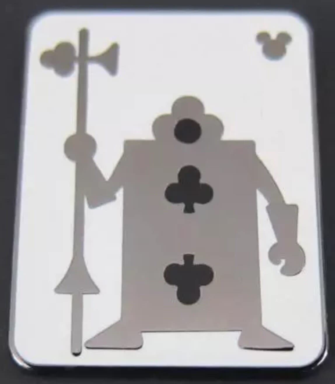 Hidden Mickey 2018 WDW - Alice in Wonderland Cards - Club Soldier front