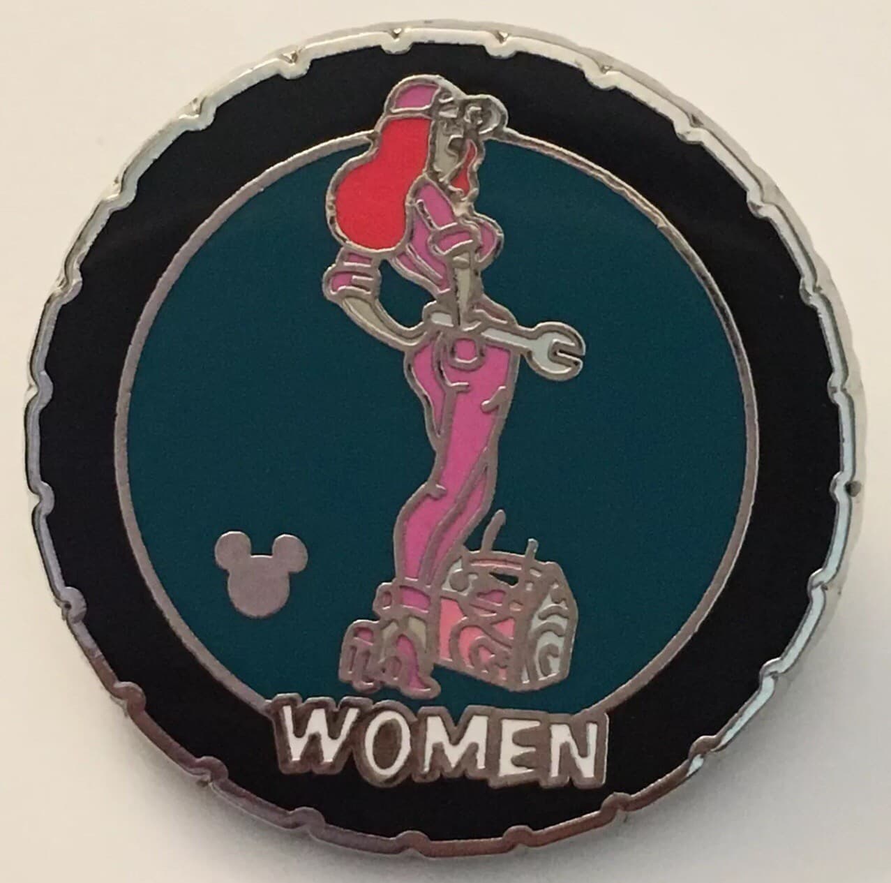 Hidden Mickey 2018 DLR - Toontown Signs - Women’s Restroom front
