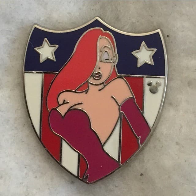 Hidden Mickey 2013 WDW - Patriotic Shields - Jessica Rabbit front