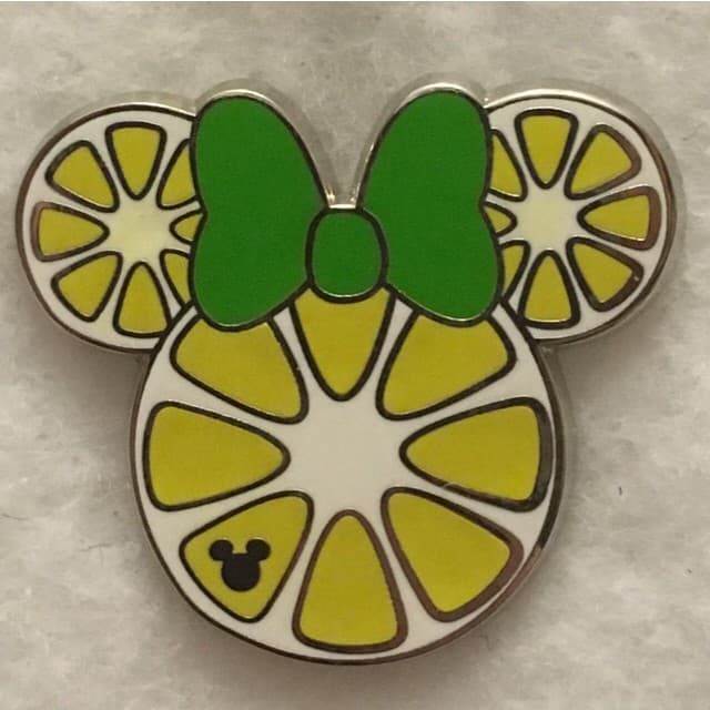 Hidden Mickey 2017 DLR - Minnie Fruits - Lemon Slice front