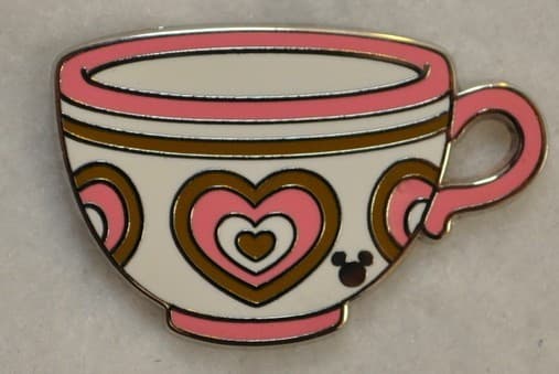 Hidden Mickey 2015 DLR - Teacups - Pink front