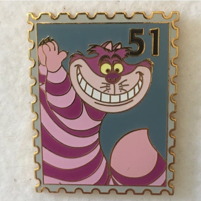 Postage Stamp Series - Cheshire Cat front