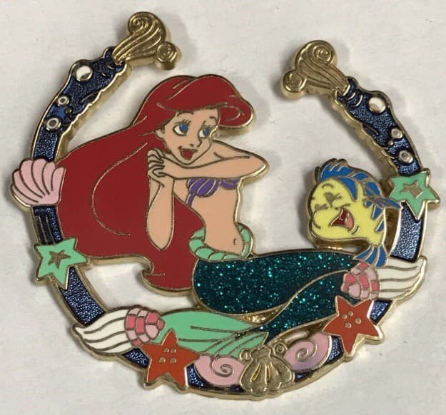 Ariel & Flounder with Shells front