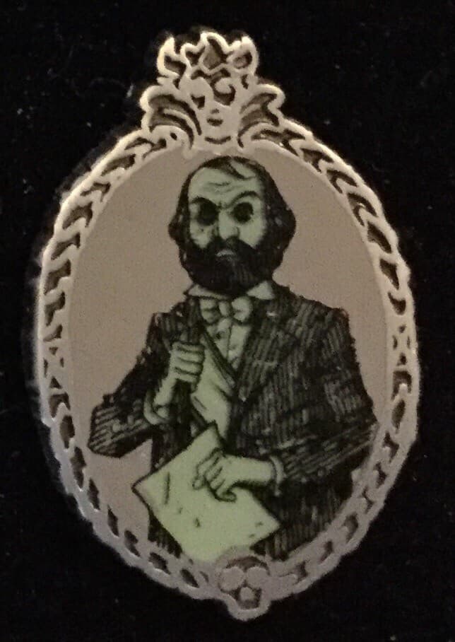 Haunted Mansion Glows In The Dark Mystery Set - Man with Paper front