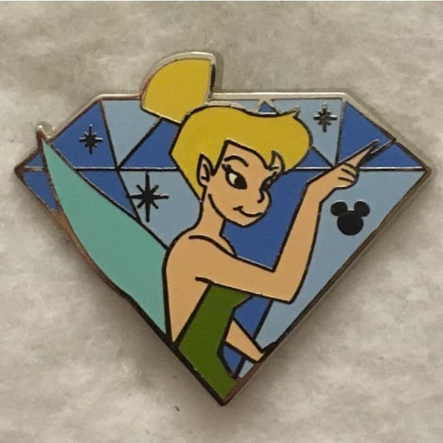 Hidden Mickey 2015 DLR - Diamond Characters - Tinker Bell front