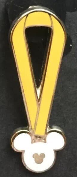 Hidden Mickey 2010 WDW - Lanyards - Yellow front