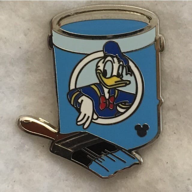 Hidden Mickey 2012 WDW - Paint Cans - Donald Duck Completer front