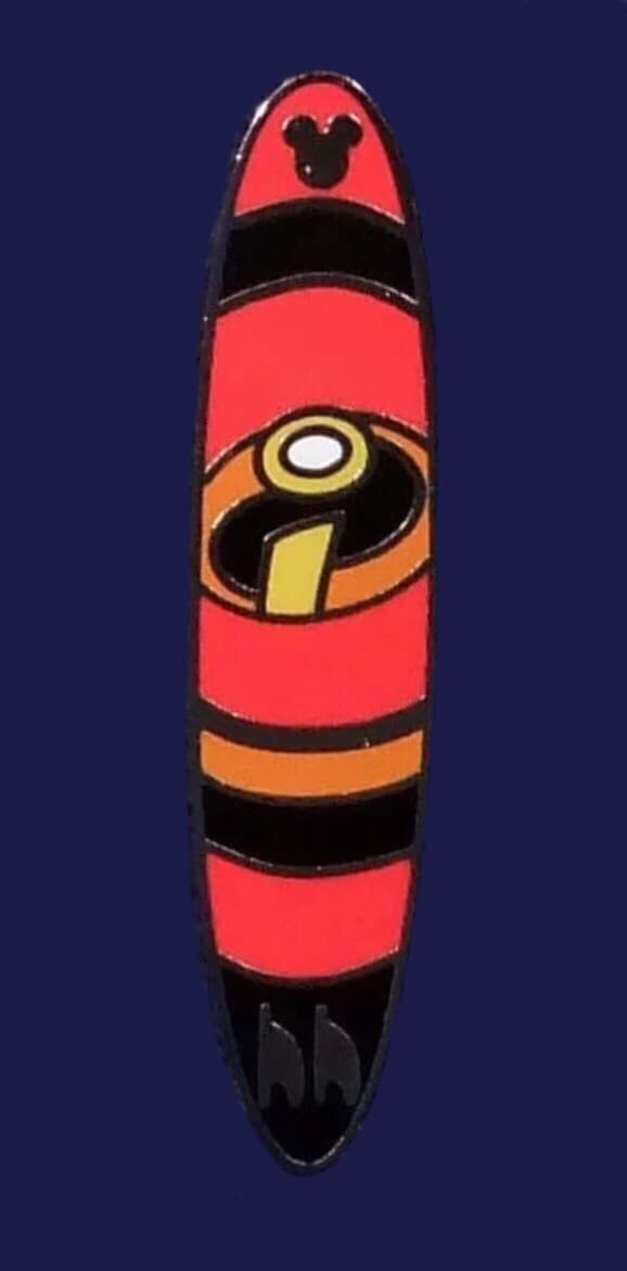 Hidden Mickey 2018 DLR - Surfboards - The Incredibles front