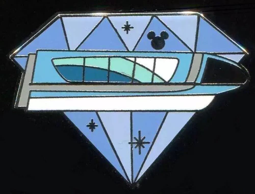 Hidden Mickey 2015 DLR - Diamond Attractions - Monorail front