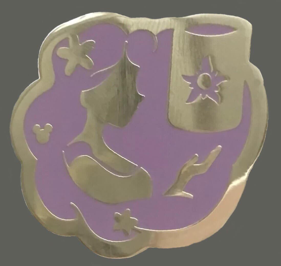 Hidden Mickey 2018 DLR - Silhouettes - Rapunzel front