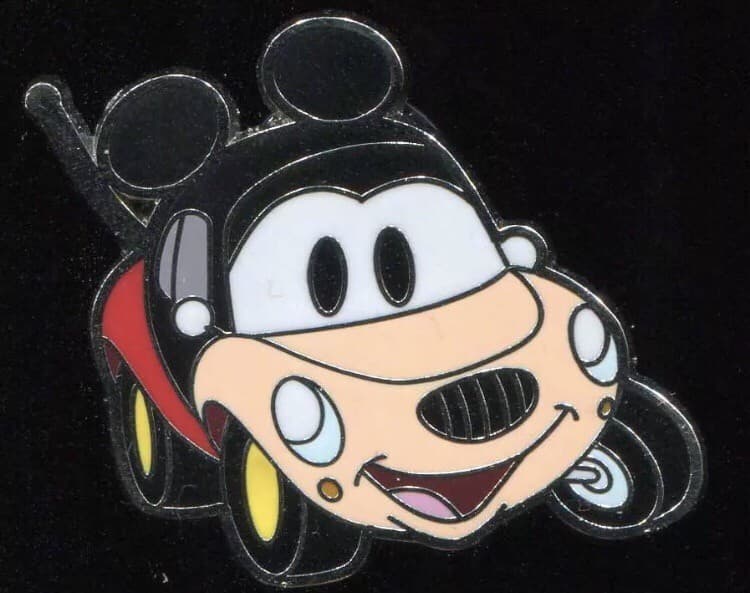 Disney Characters as Cars - Mickey Mouse front